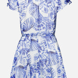 Savannah Short Sleeve Shell Print Dress (14686517363051)
