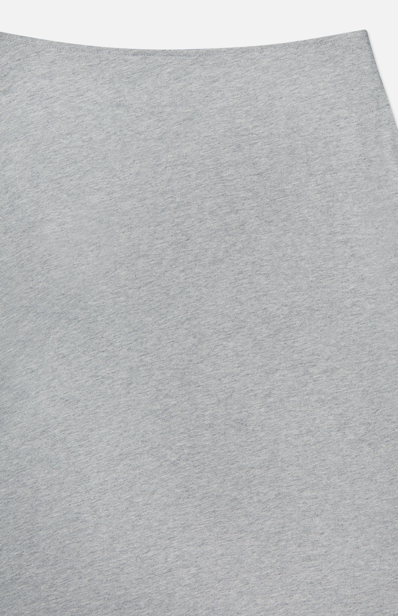 A close-up of smooth, light gray fabric by ARLO MOTT, shown against a white background—perfect for crafting the elegant and minimalist Beekman Maxi Skirt.