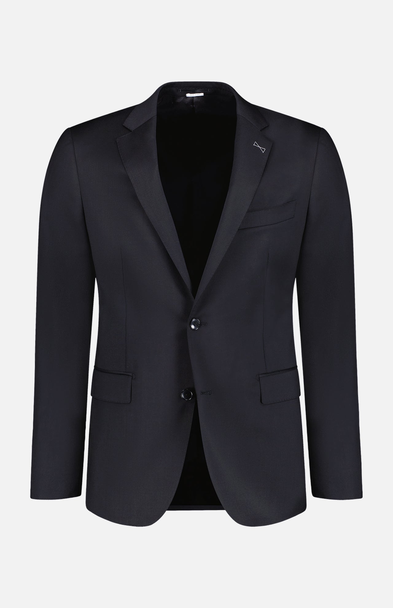 Black Stretch Wool Suit (7538825822323)