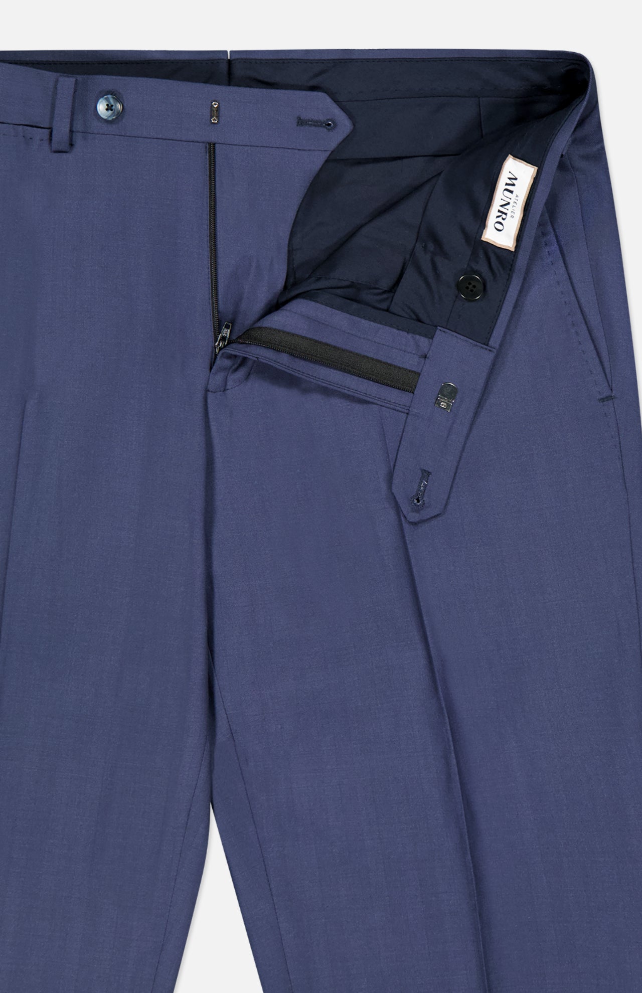 Natural Bi-Stretch Wool Solaro Herringbone Suit (14735227978091)