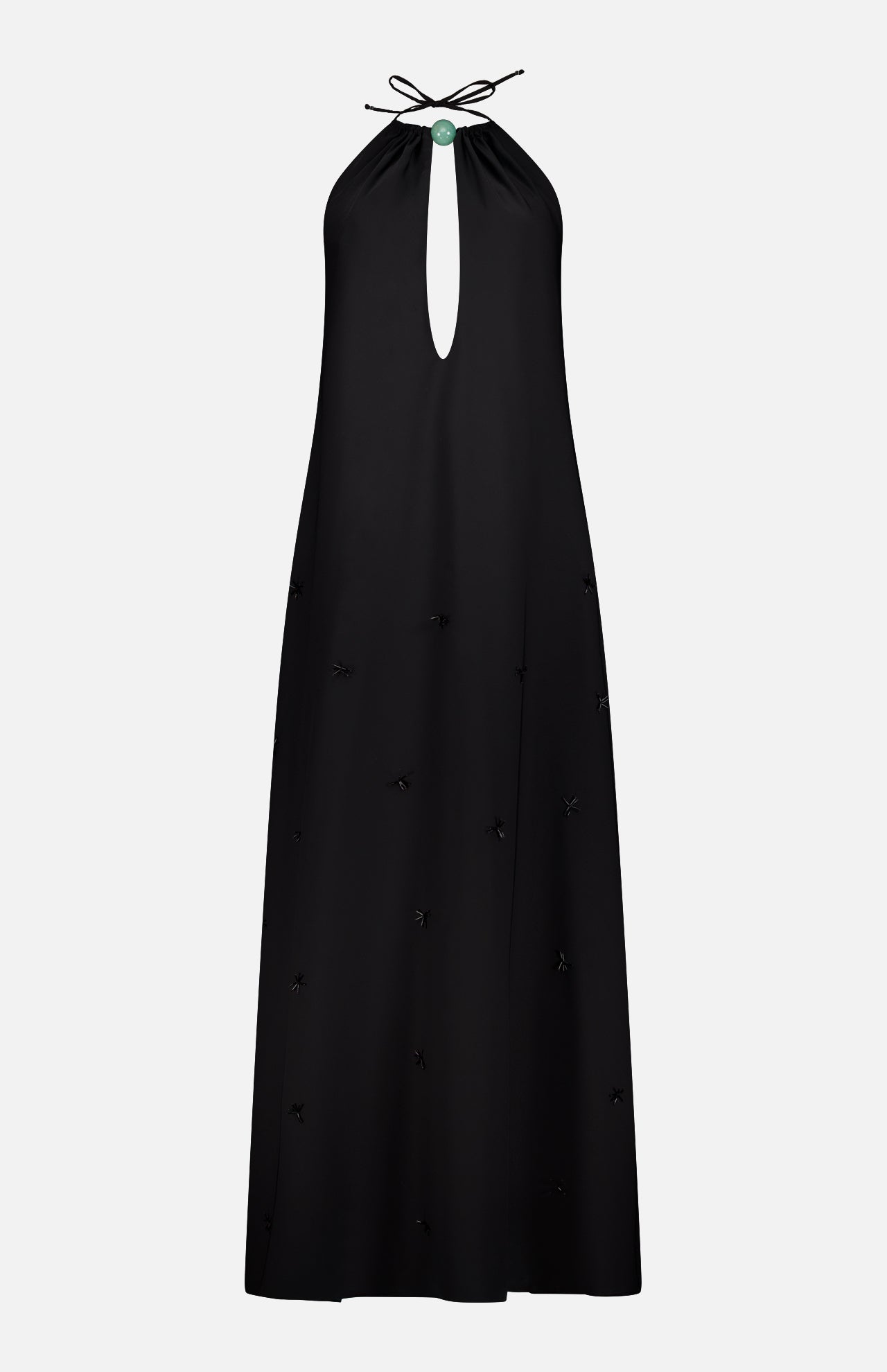 Rondine Cut Out Stone Maxi Dress (14676373143915)