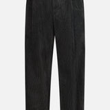The Cortivo Corduroy Pants by BARENA, crafted in Italy, feature a button and zip front closure, subtle vertical ridges, side pockets, and a straight-leg fit. Shown here against a plain white background.