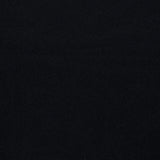 A solid, uniform black Arran Solid Scarf by BEGG & CO, featuring a luxurious cashmere-like finish with no visible patterns, textures, or objects.