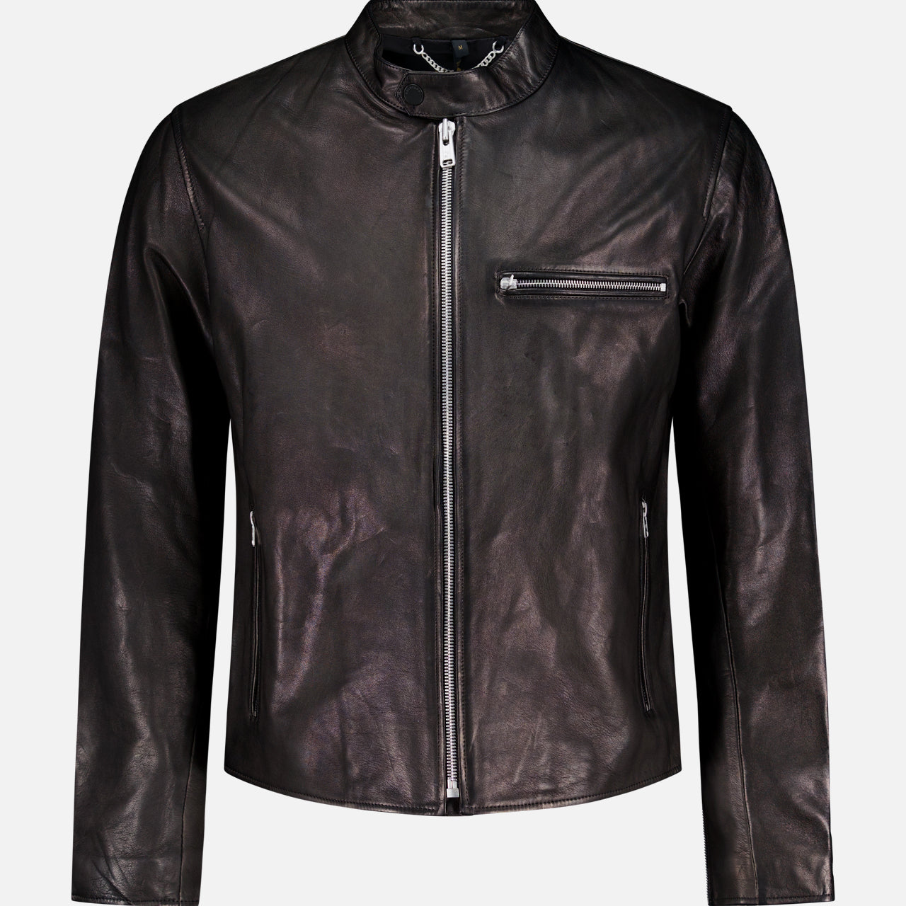 Leather Tracker Racer Jacket (14740860469611)