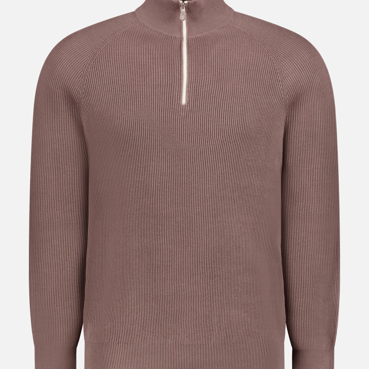 1/4 Zip Ribbed Sweater (14654176952683)