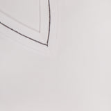 Cotton Rib Long Sleeve V-Neck with Monili Trim Top (14639776301419)