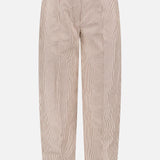Striped Cropped Linen Blend Pants (14638164279659)