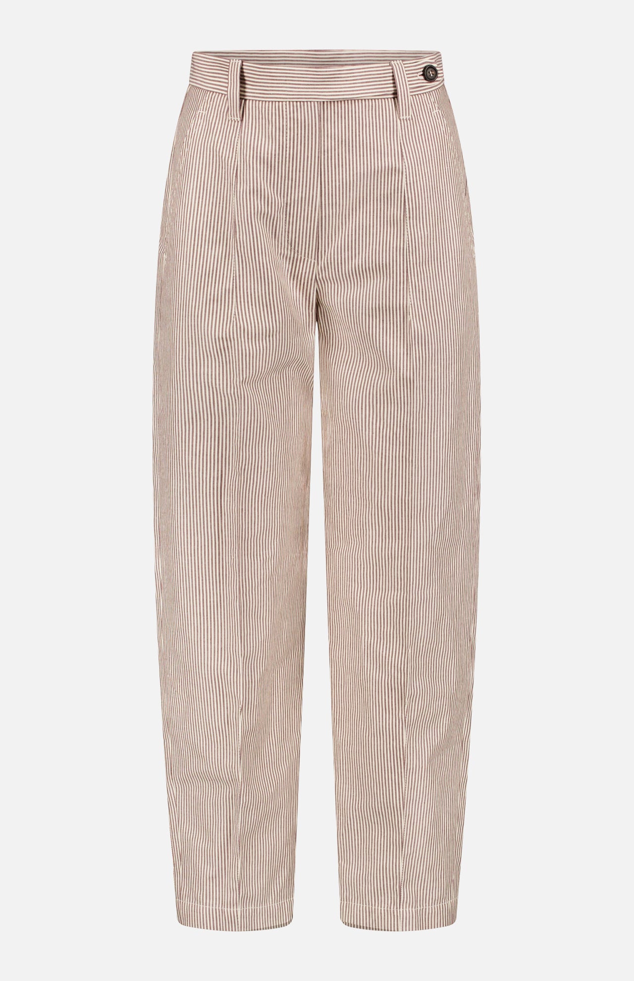 Striped Cropped Linen Blend Pants (14638164279659)