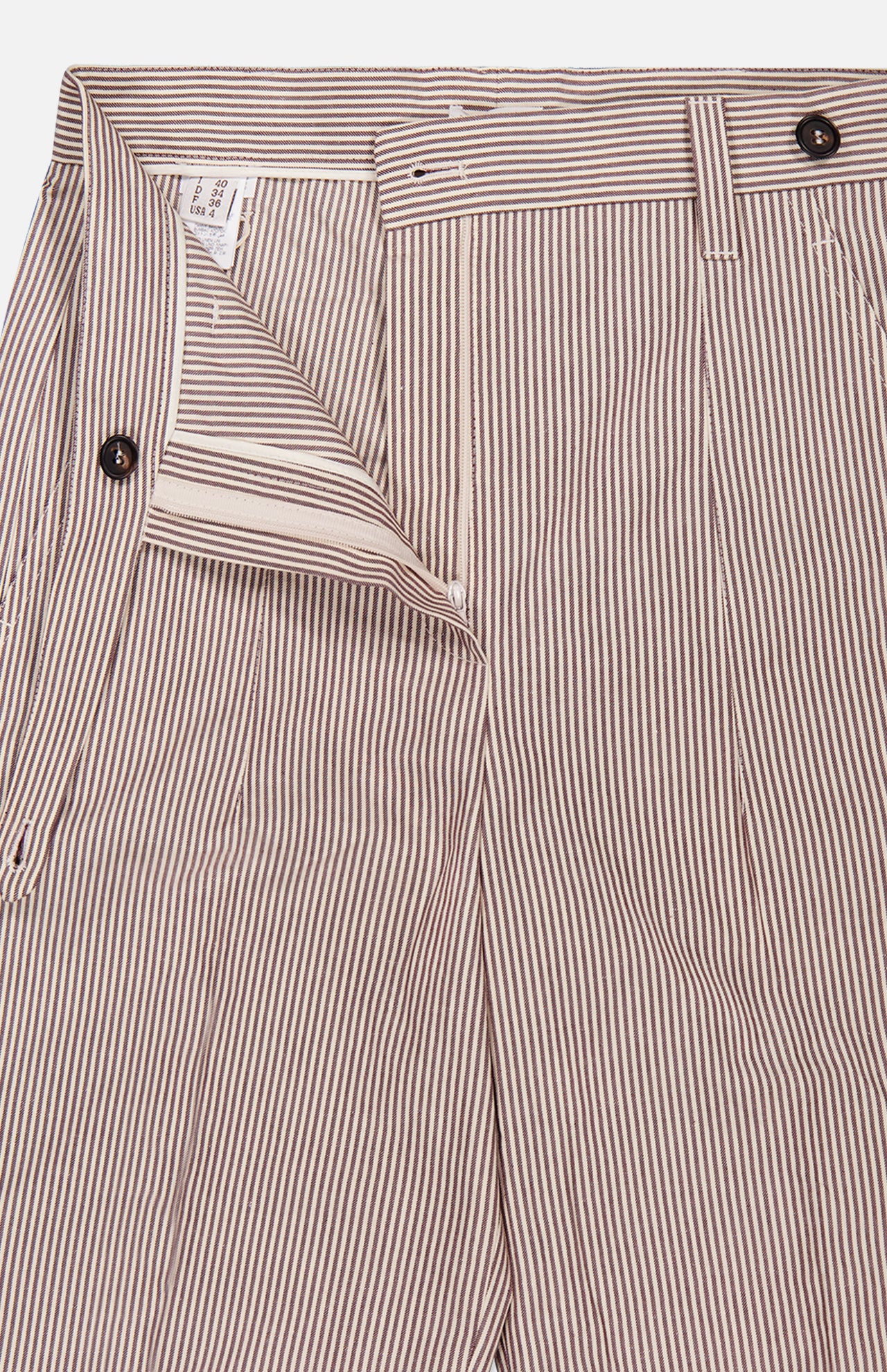 Striped Cropped Linen Blend Pants (14638164279659)