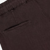 Dyed Drawstring Linen Leisure-fit Pants (14657070530923)