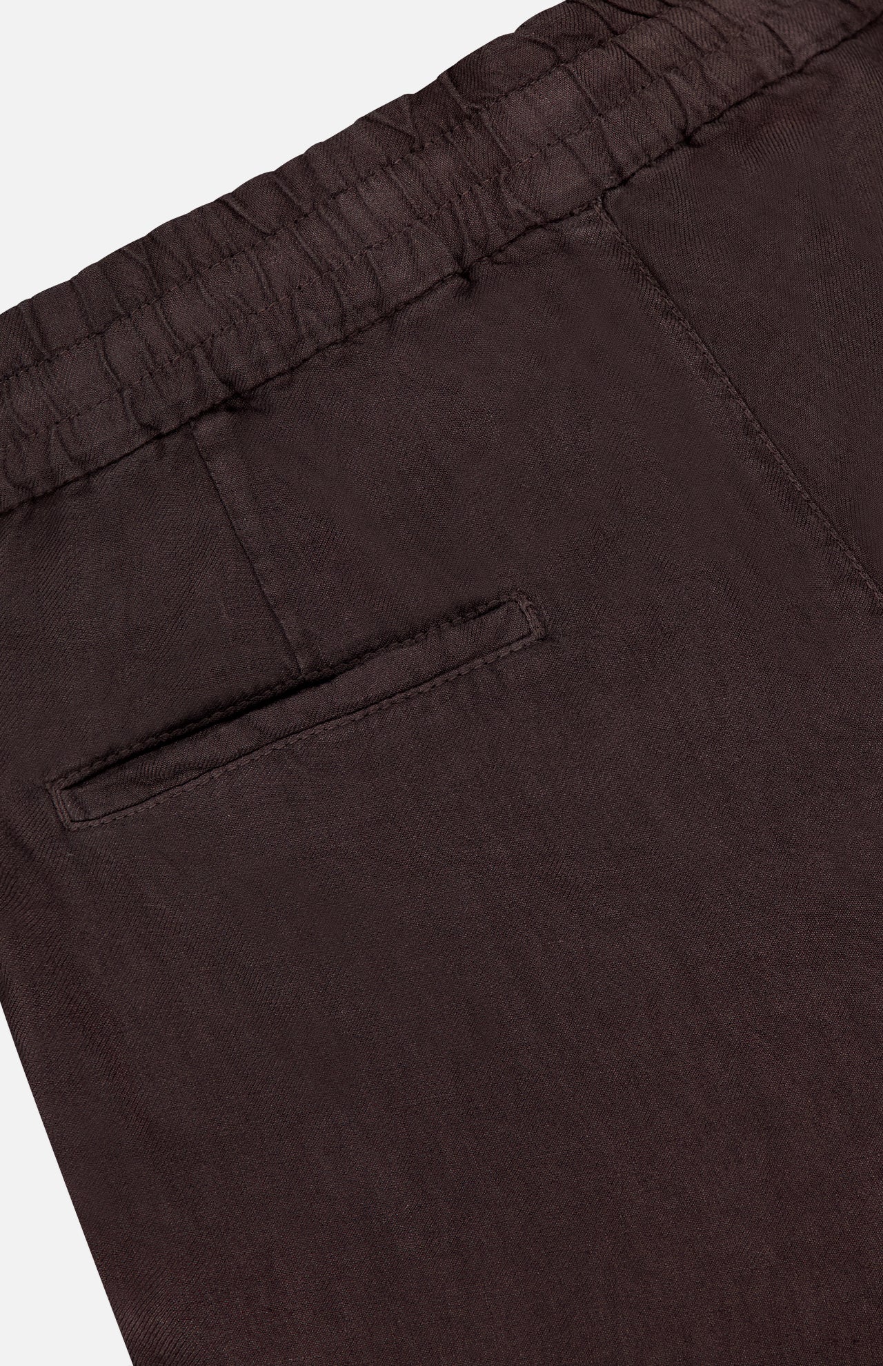 Dyed Drawstring Linen Leisure-fit Pants (14657070530923)
