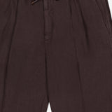 Dyed Drawstring Linen Leisure-fit Pants (14657070530923)
