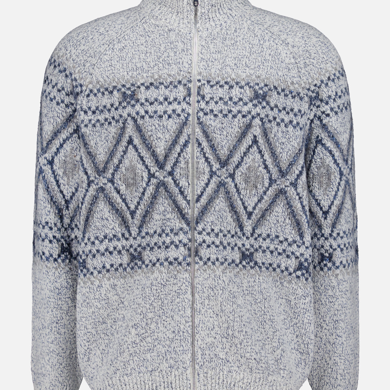 Fair Isle Zip Up Sweater (14721082327403)