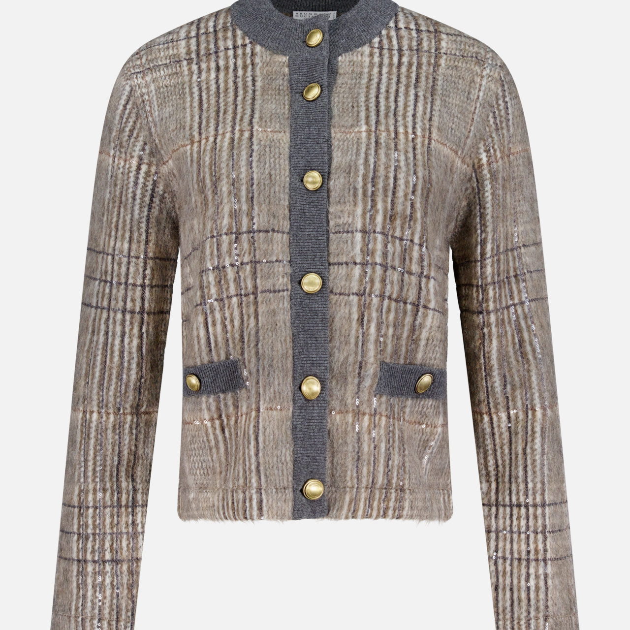 Jaquard & Pailette Embroidered Cardigan (14719882494315)