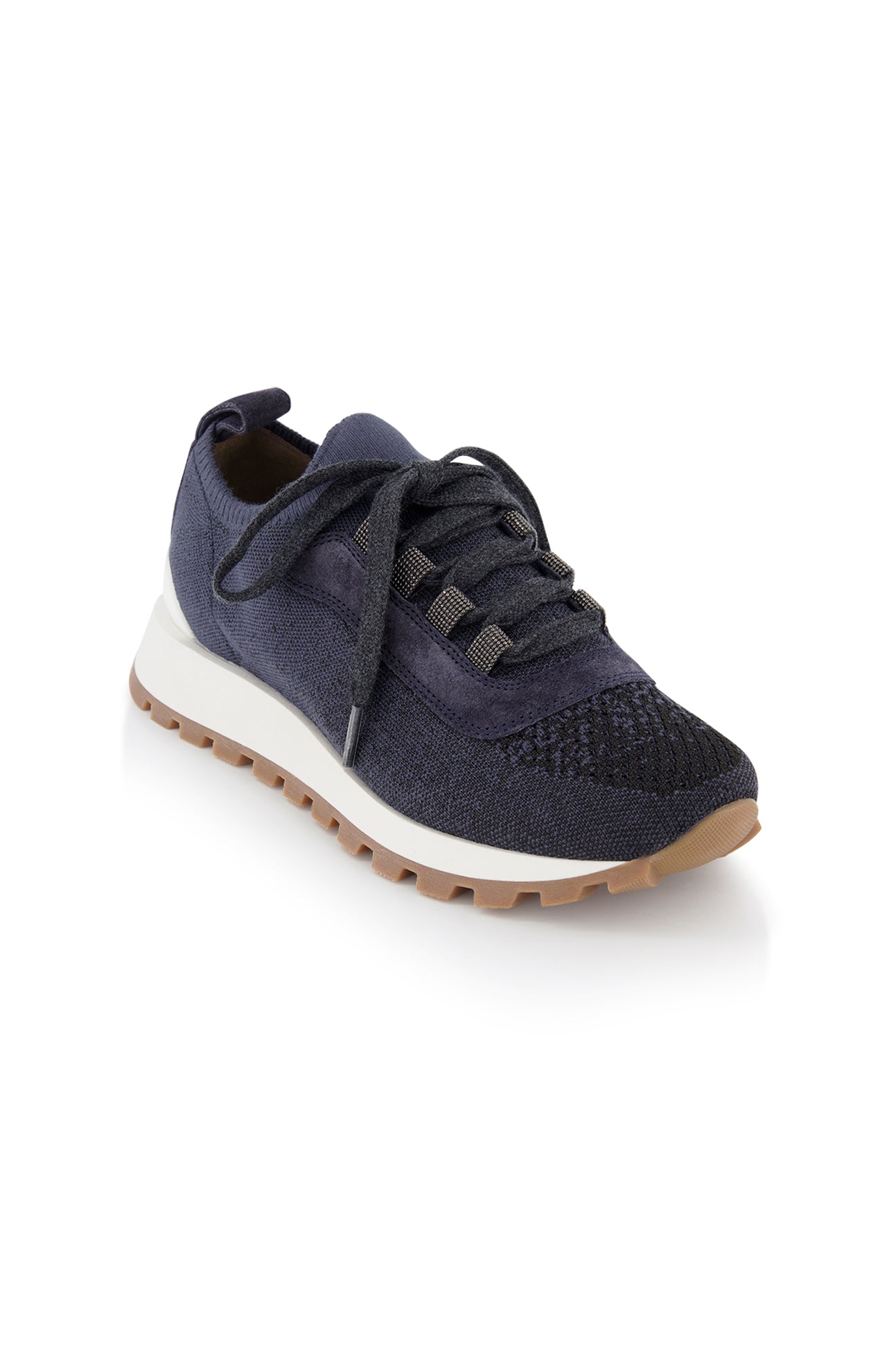 Brunello Cucinelli Knit Sneakers with Lurex