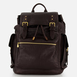 Irregular Grained Leather Backpack