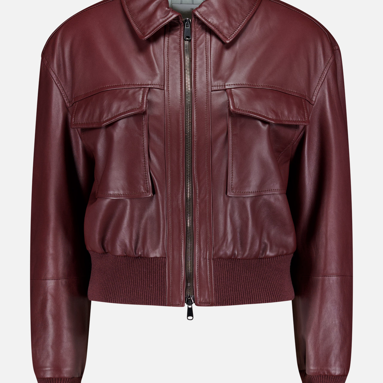 Leather Bomber Jacket (14719882789227)