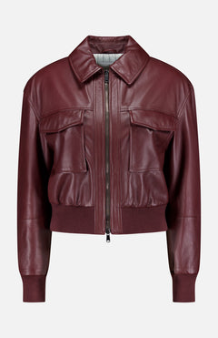 Leather Bomber Jacket (14719882789227)