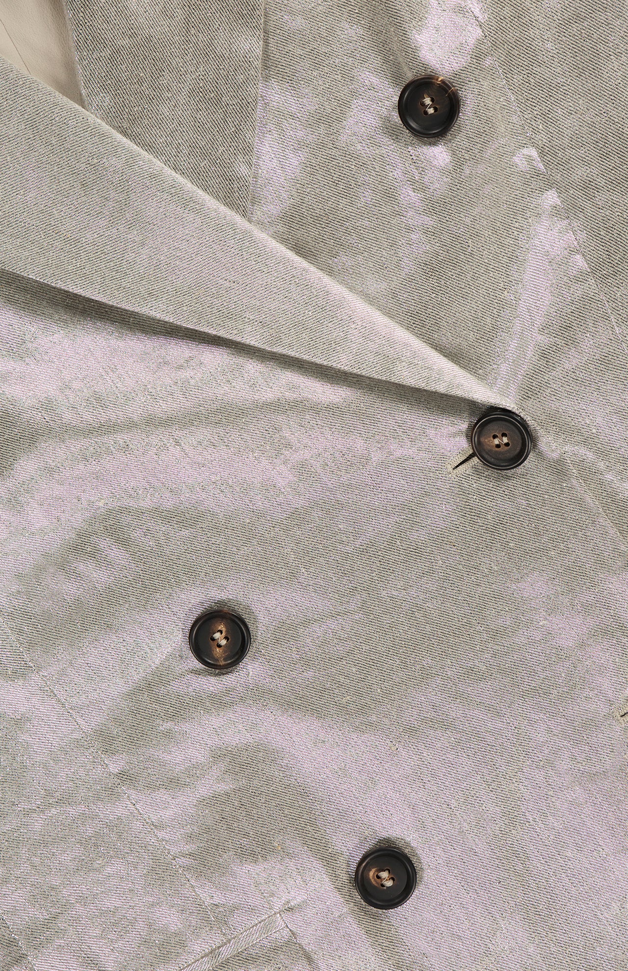 Linen Metallic Double Breasted Jacket (7341904756851)