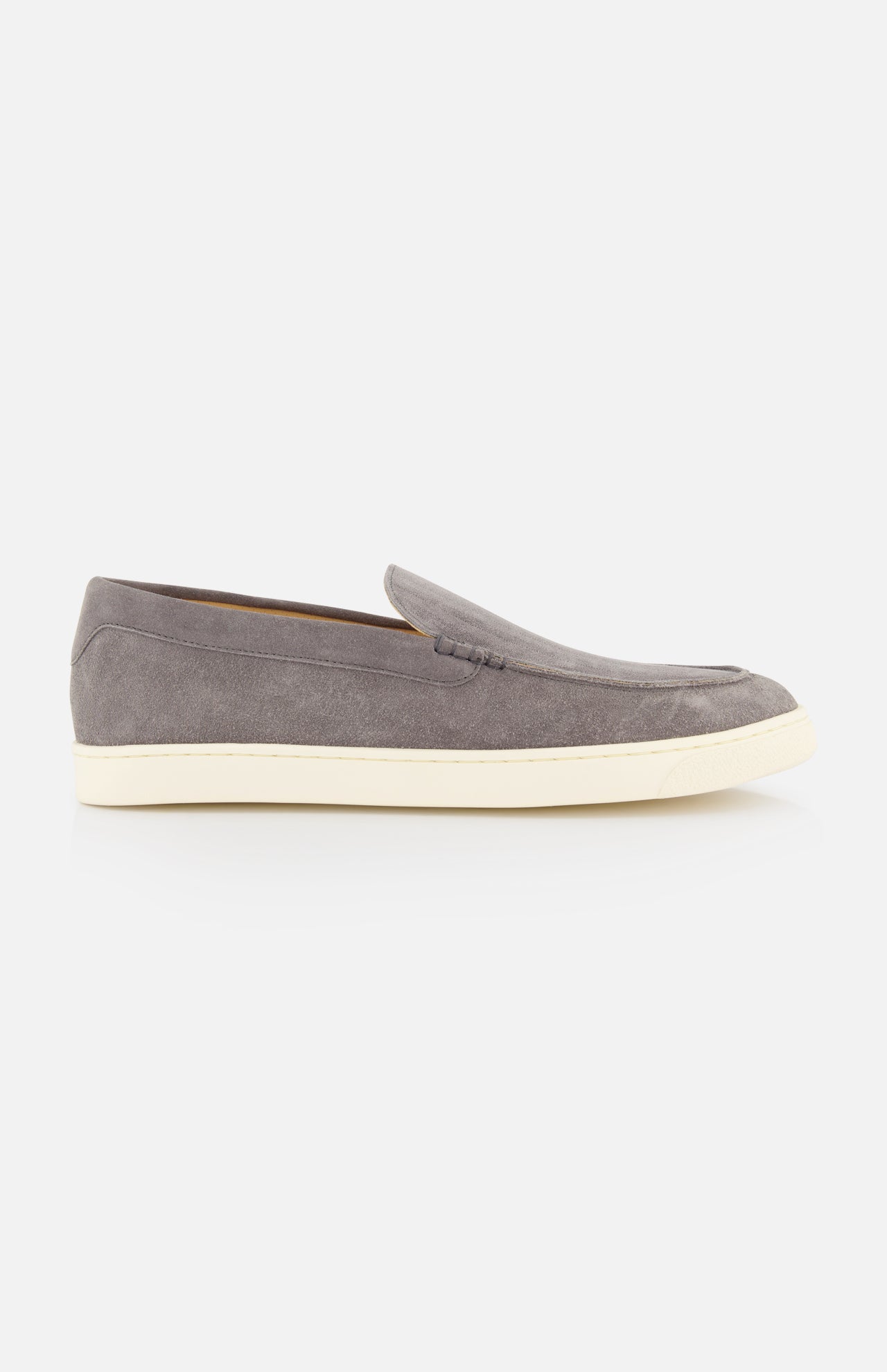 Suede Contrast Sole Loafers (14657070989675)