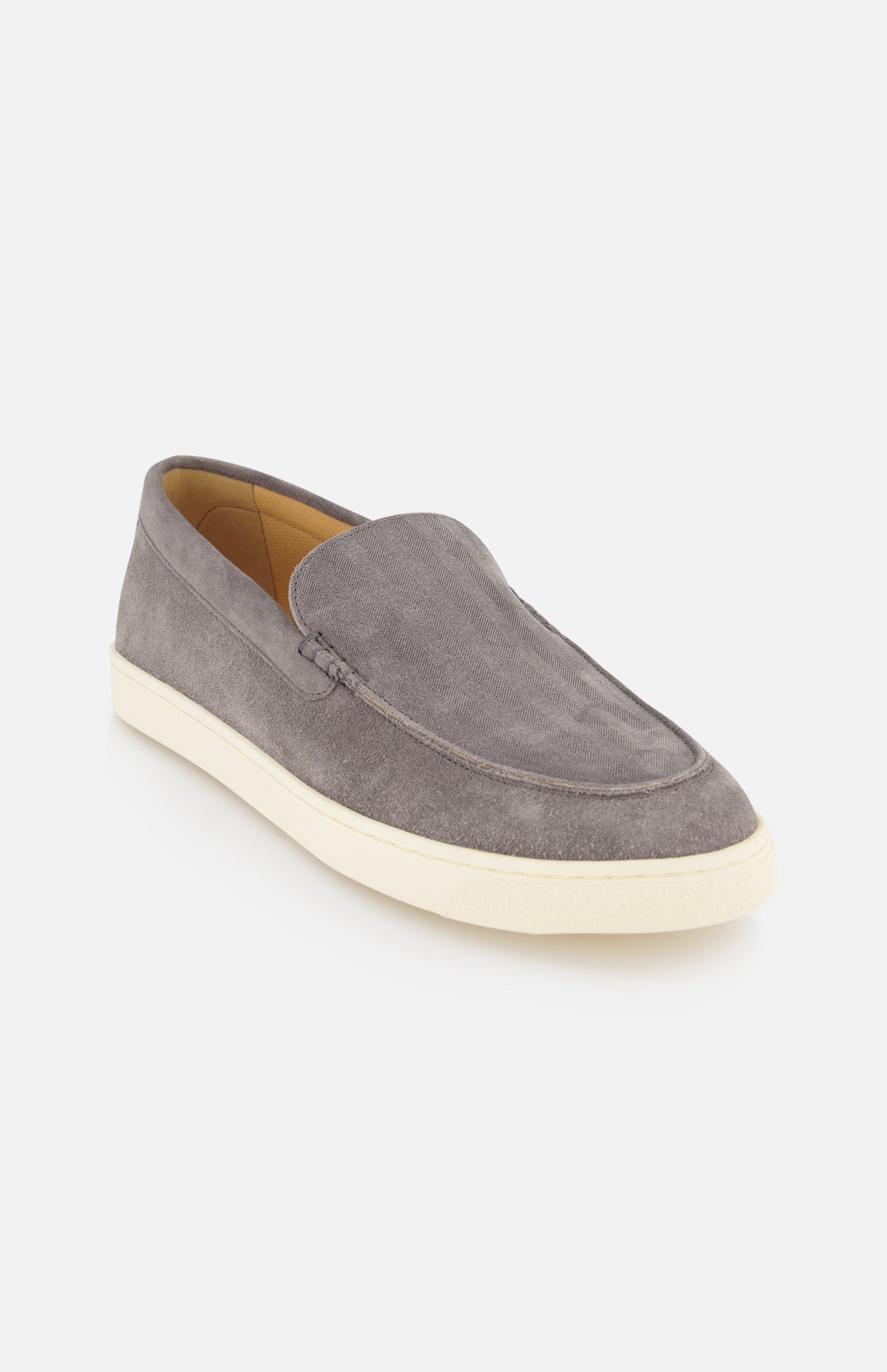 Suede Contrast Sole Loafers (14657070989675)