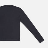 Long Sleeve Top with Monili V-Neck (7669940256883)