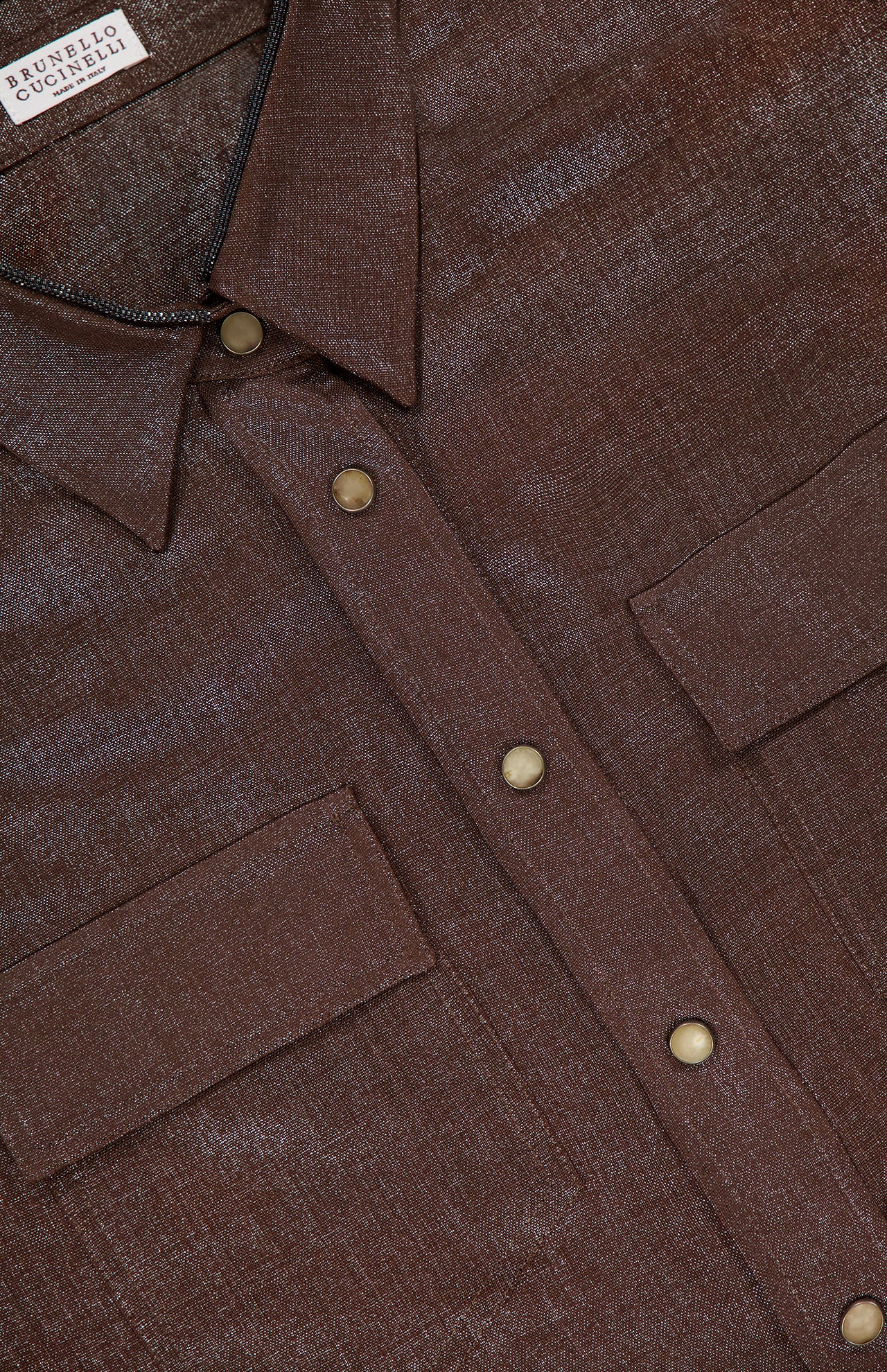 Lurex Snap Button Down Shirt (14719882723691)
