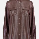 Lurex Snap Button Down Shirt (14719882723691)