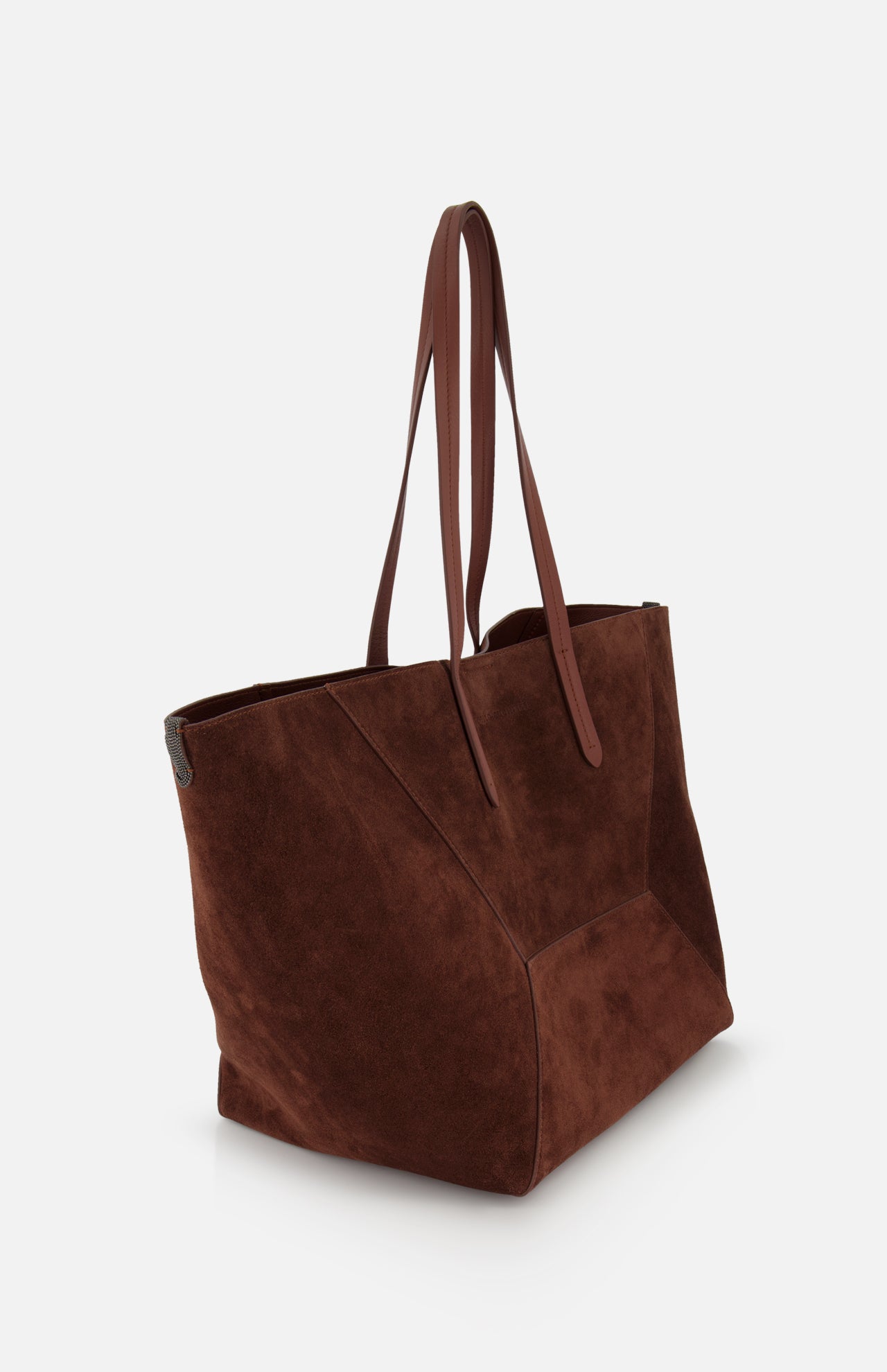 Medium Suede Duo Family Shopper Tote Bag (14720165052779)