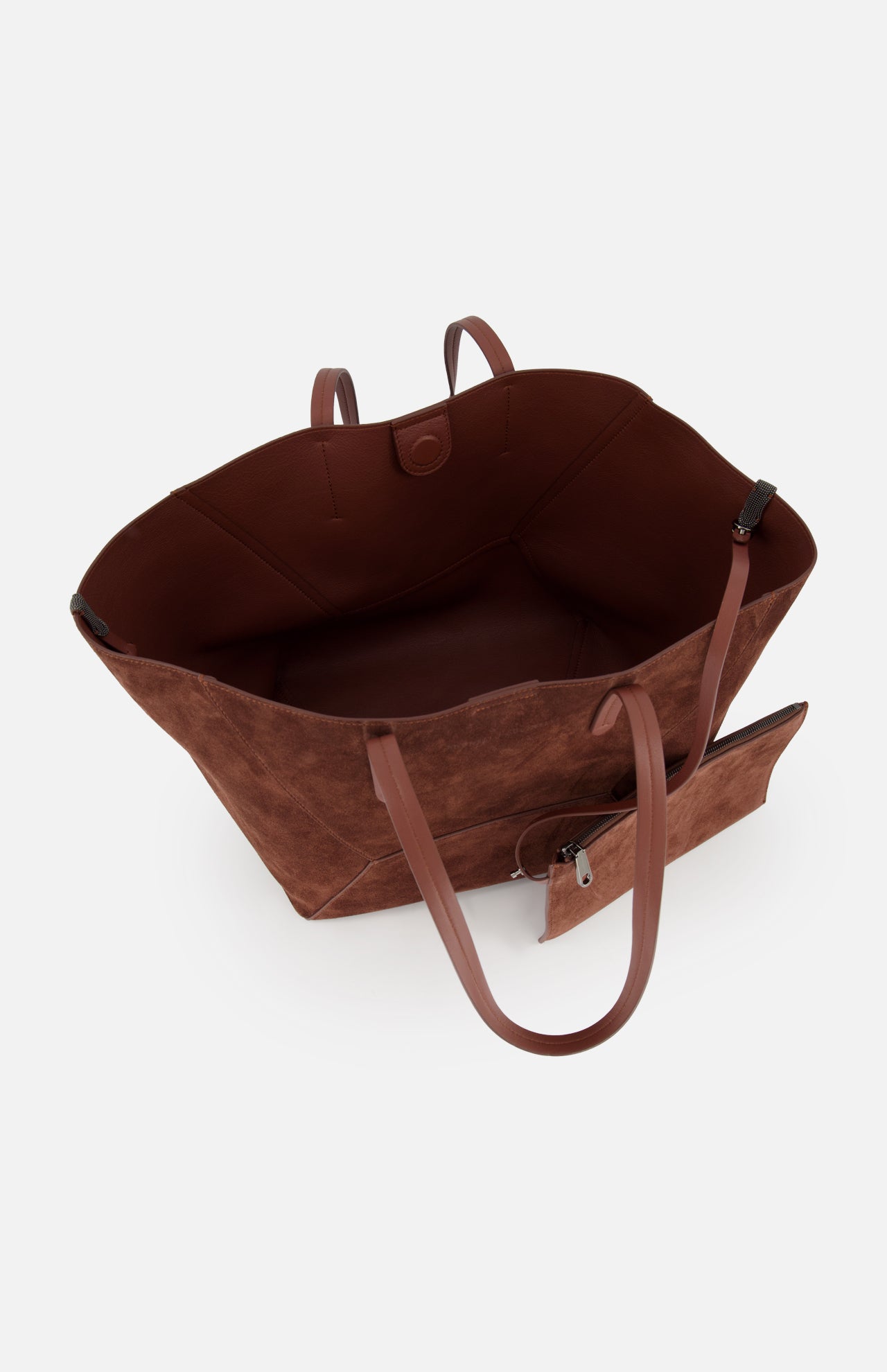Medium Suede Duo Family Shopper Tote Bag (14720165052779)
