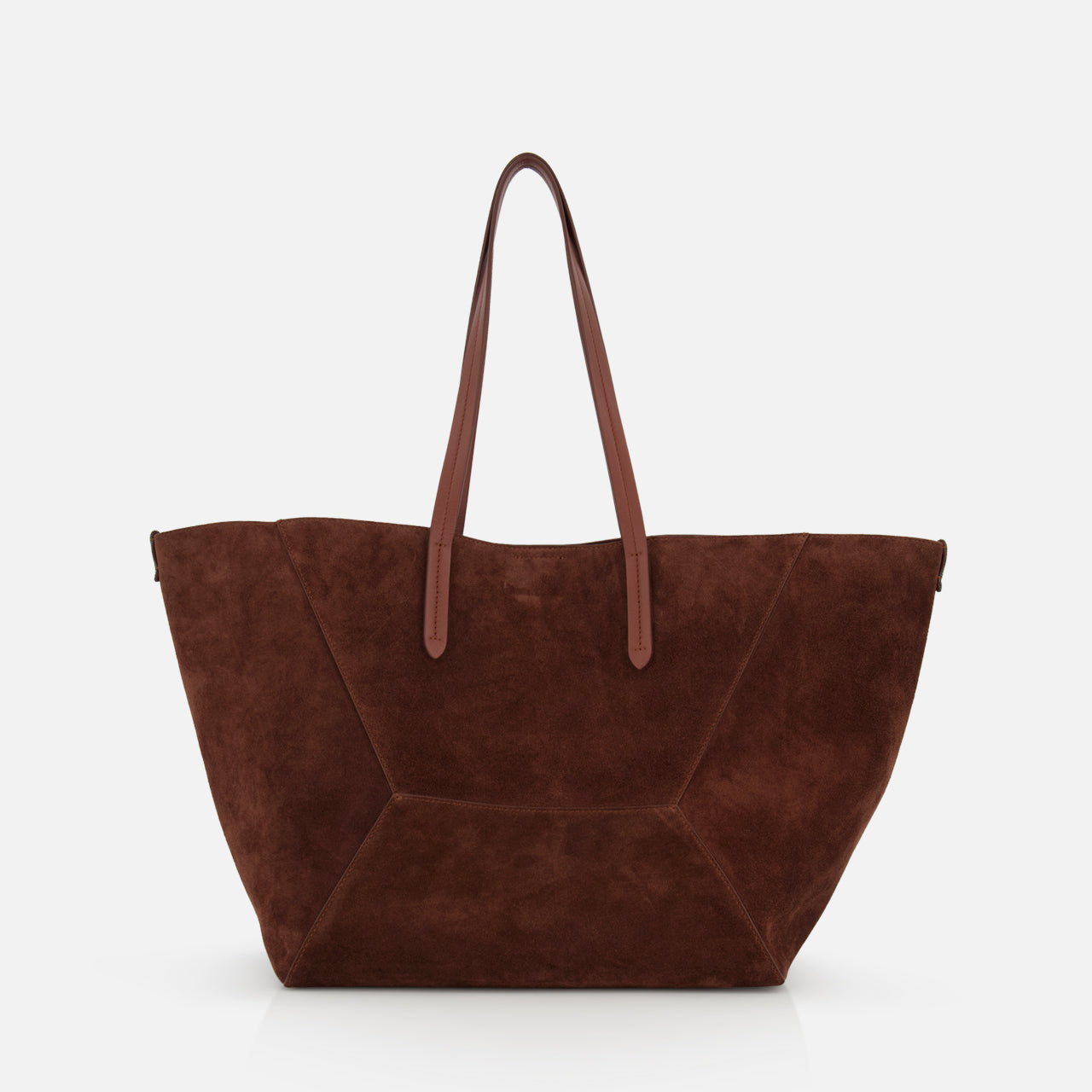 Medium Suede Duo Family Shopper Tote Bag (14720165052779)