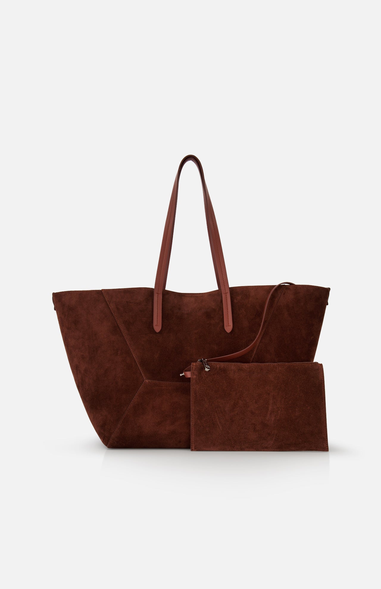 Medium Suede Duo Family Shopper Tote Bag (14720165052779)