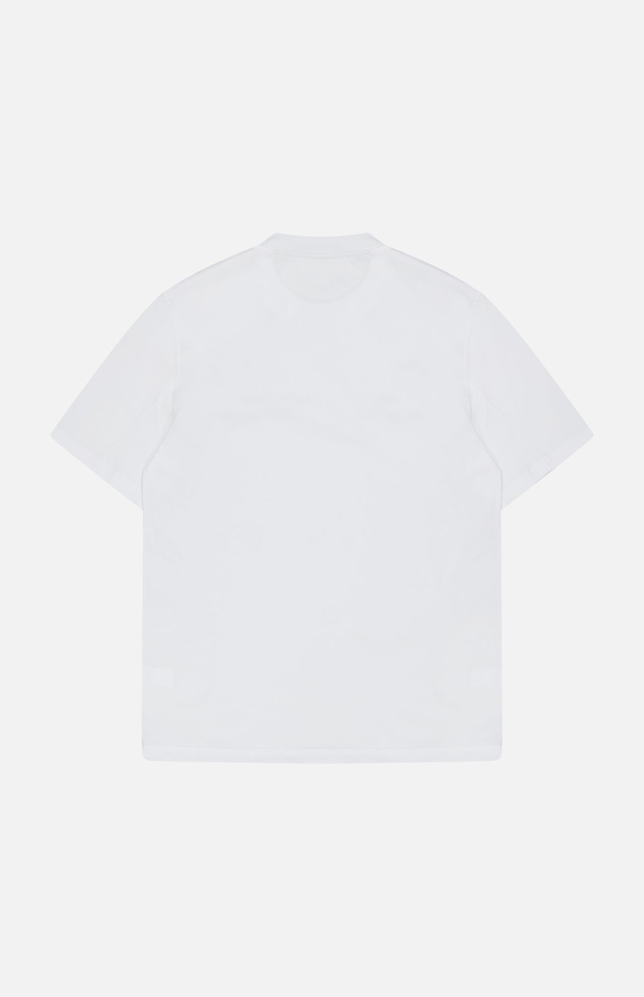 A slim fit, plain white BRUNELLO CUCINELLI Cotton Crewneck T-Shirt is shown laid flat on a white background with the back facing up. This classic short-sleeved design, free from visible patterns or logos, is a timeless wardrobe essential crafted in Italy and reflects the refined craftsmanship of BRUNELLO CUCINELLI.