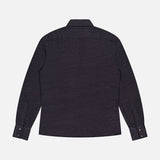 A BRUNELLO CUCINELLI Jersey Long Sleeve Dress Shirt is displayed flat from the back on a white background, featuring a collar and buttoned cuffs.