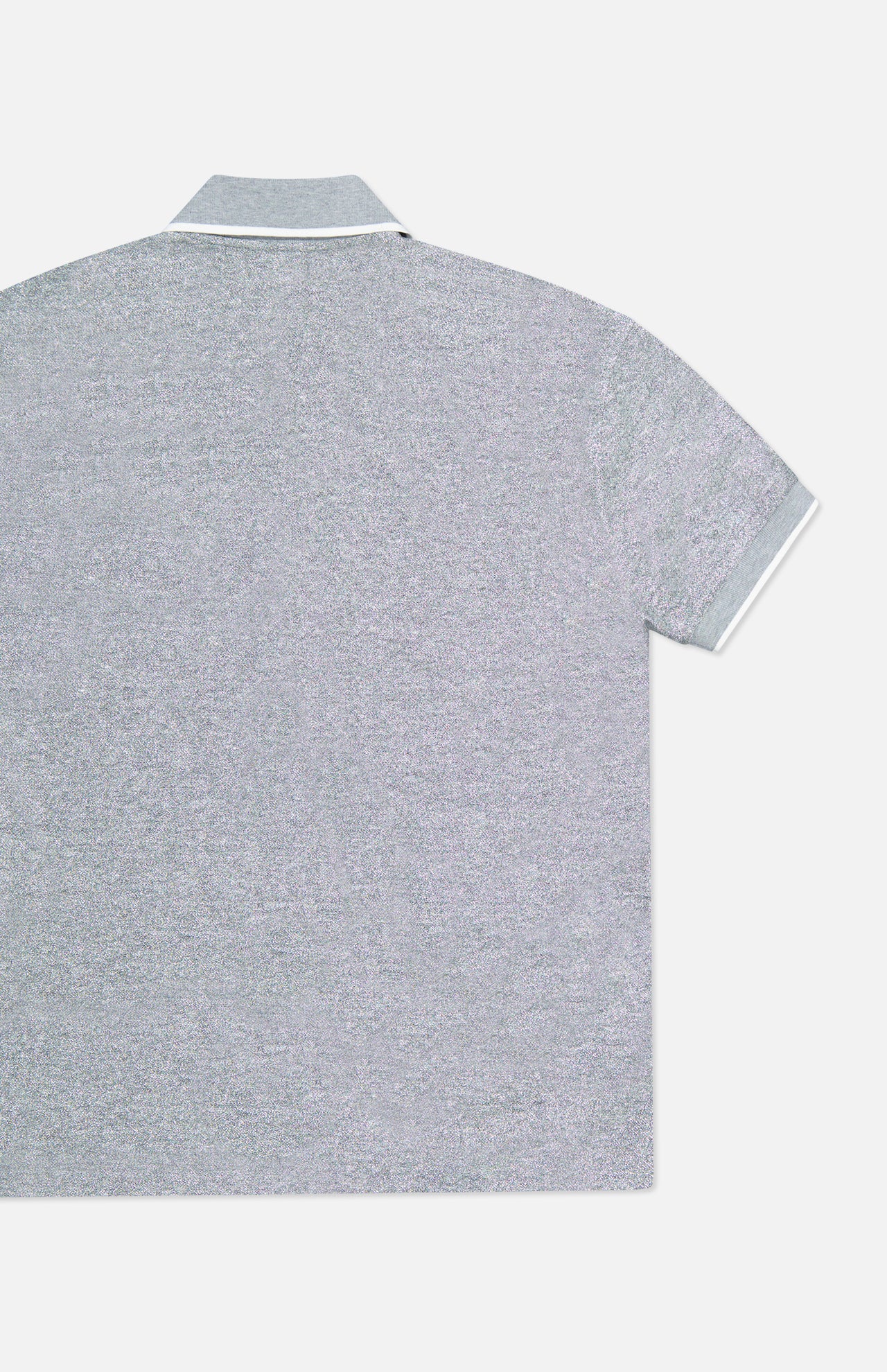 Brunello Cucinelli - Gray Linen & Cotton Ribbed Polo