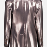 Metallic Silk Suit-Type Jacket (7669940355187)