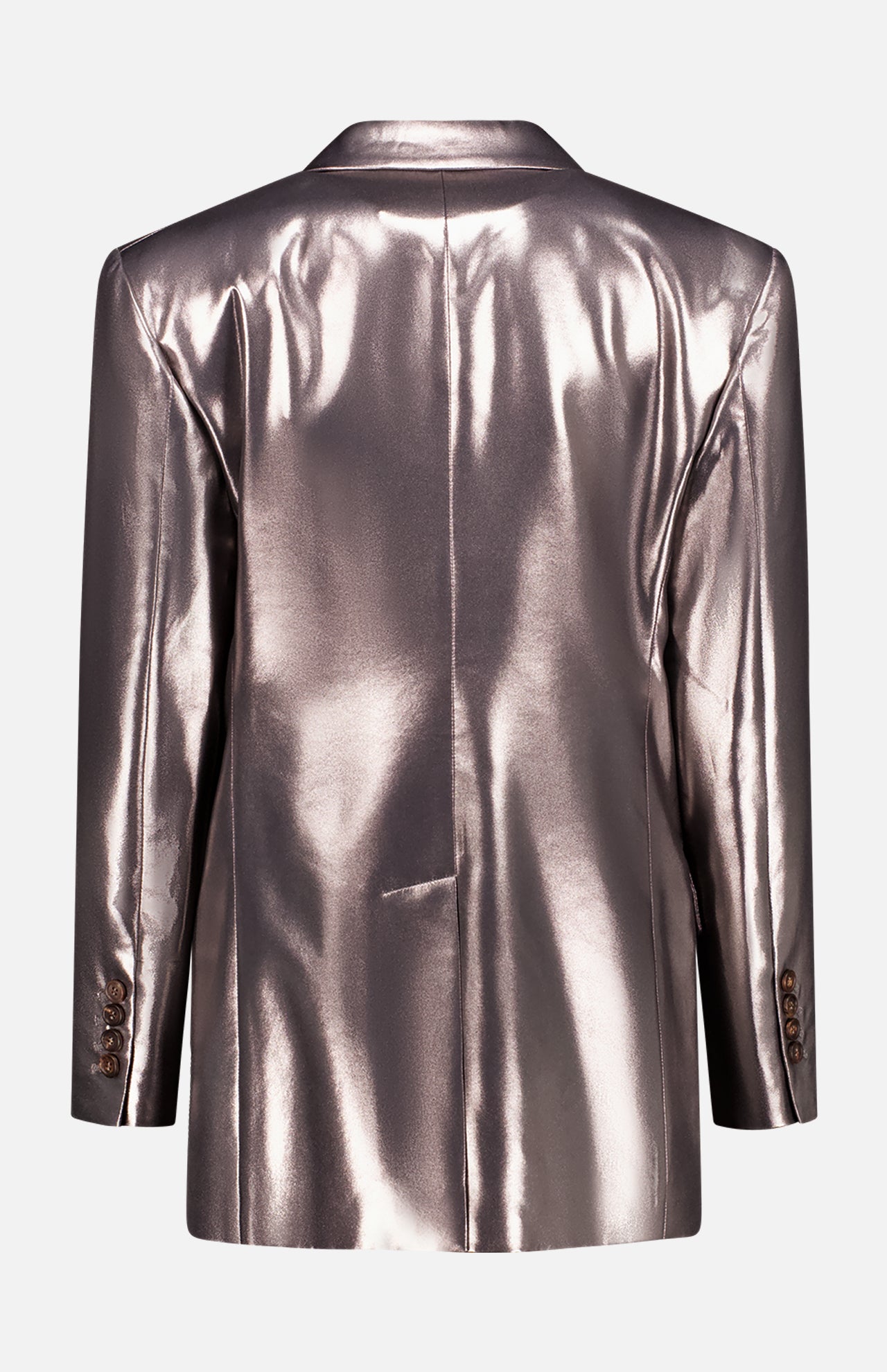 Metallic Silk Suit-Type Jacket (7669940355187)