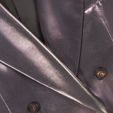 Metallic Silk Suit-Type Jacket (7669940355187)