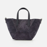 Mini Suede Duo Family Shopper Bag