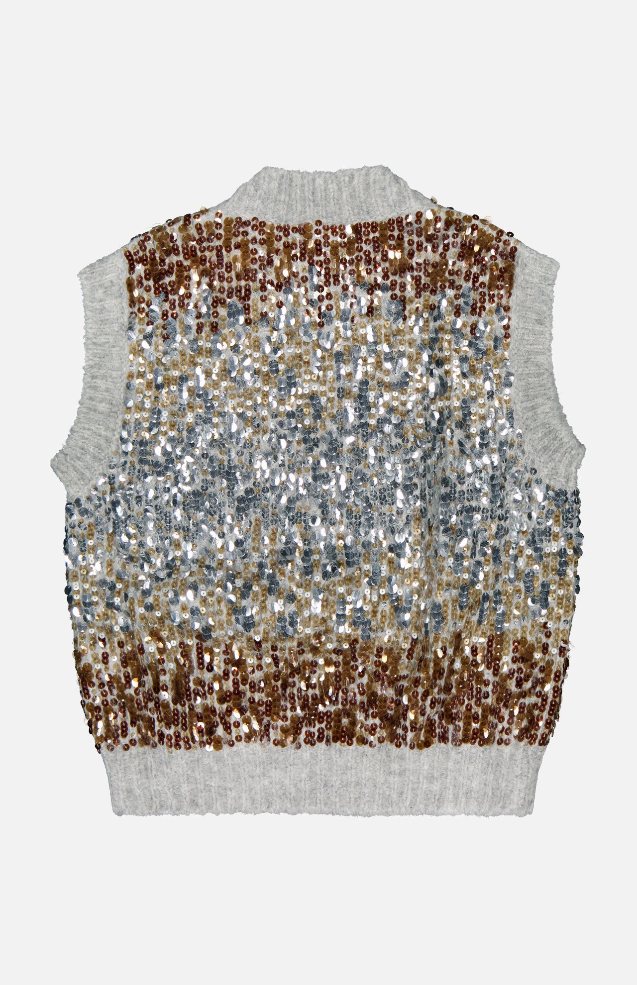 Pailette Degrade V-Neck Sweater (14719882461547)
