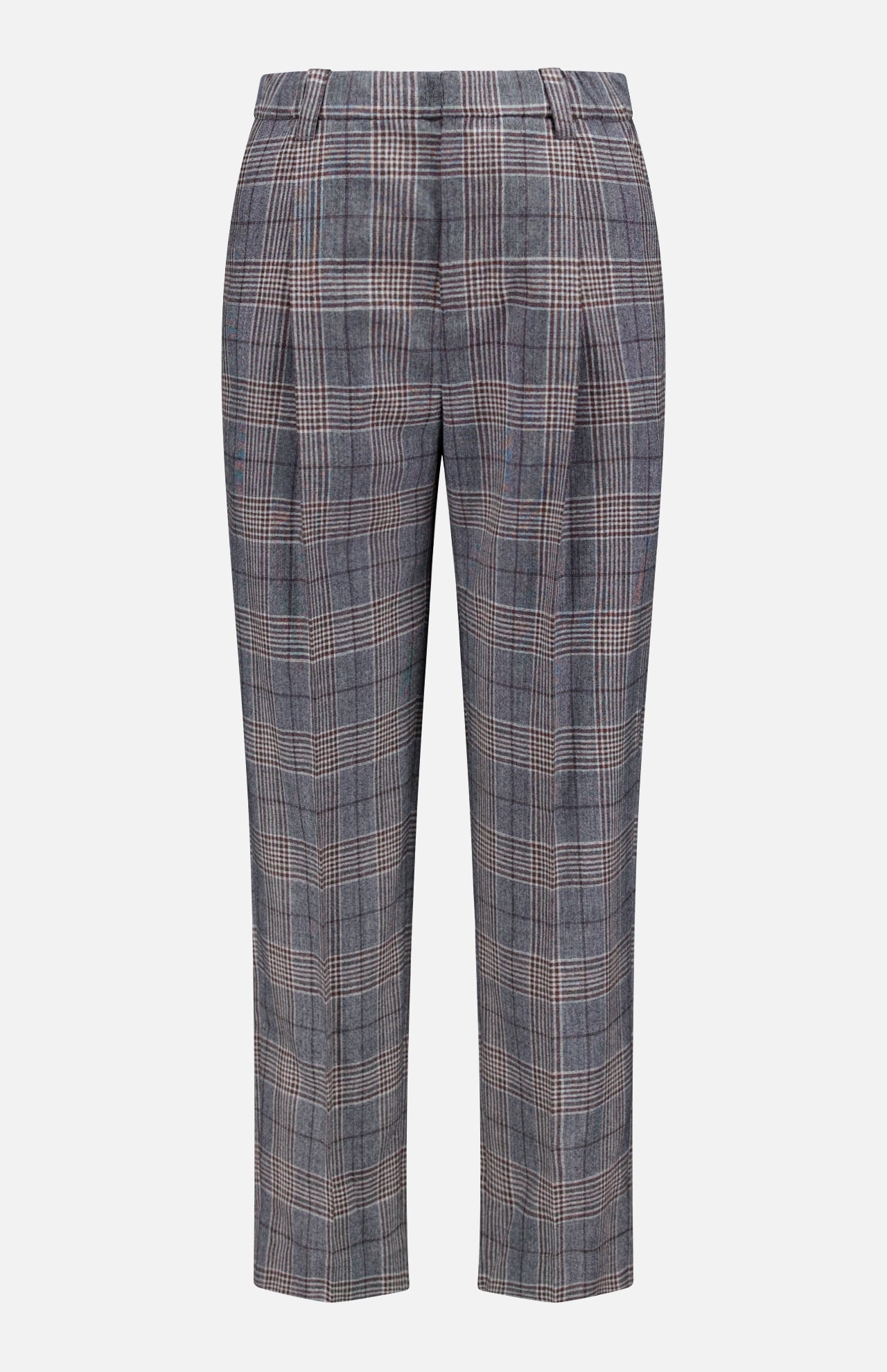 Prince Of Wales Wool Pull On Pant (14720164626795)