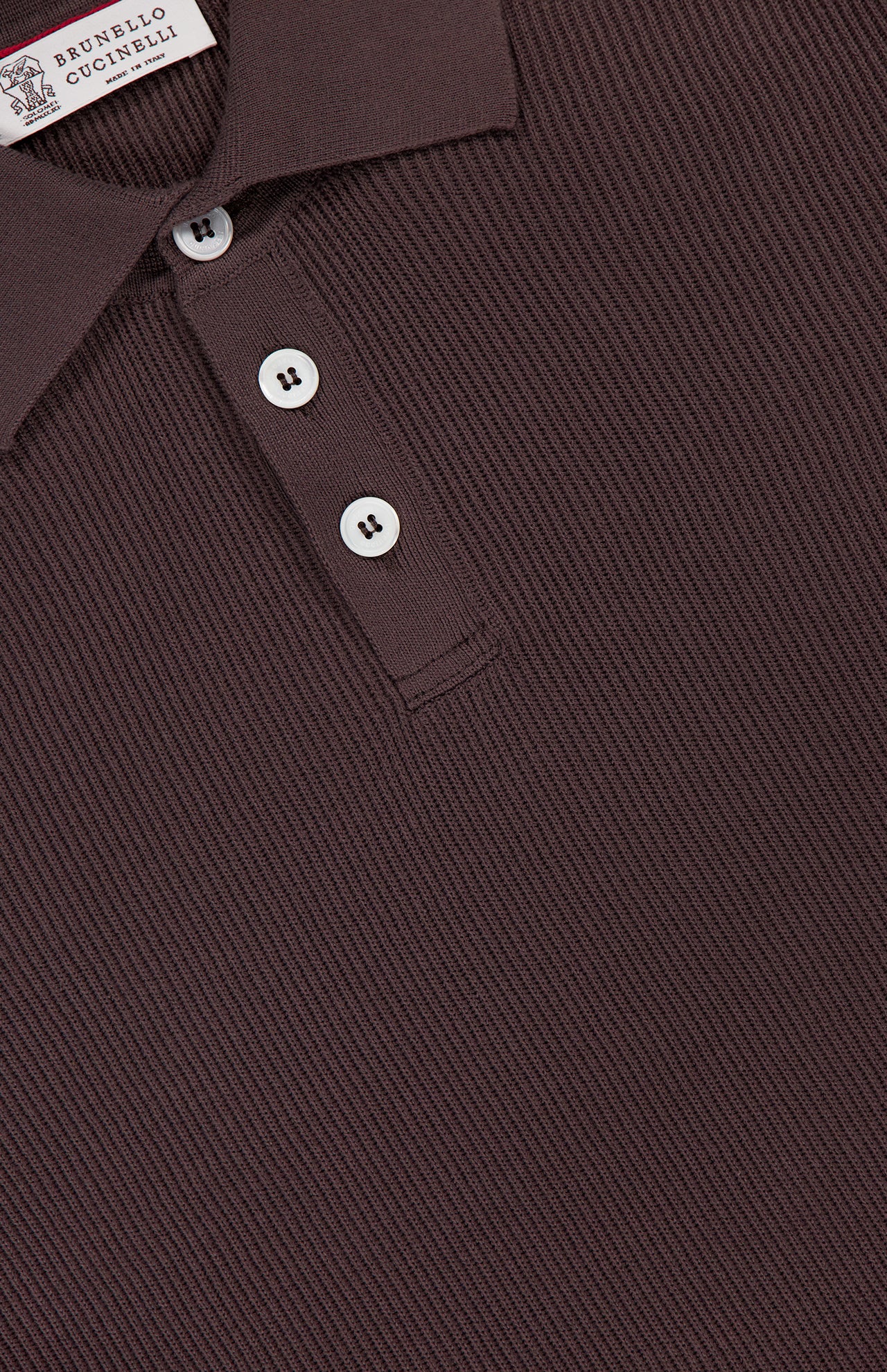 BRUNELLO CUCINELLI ポロ　　　L Piqué polo shirt for Man in Black | Brunello Cucinelli