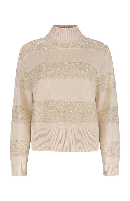 Rugby Stripe Mock Neck Sweater (7182466842739)