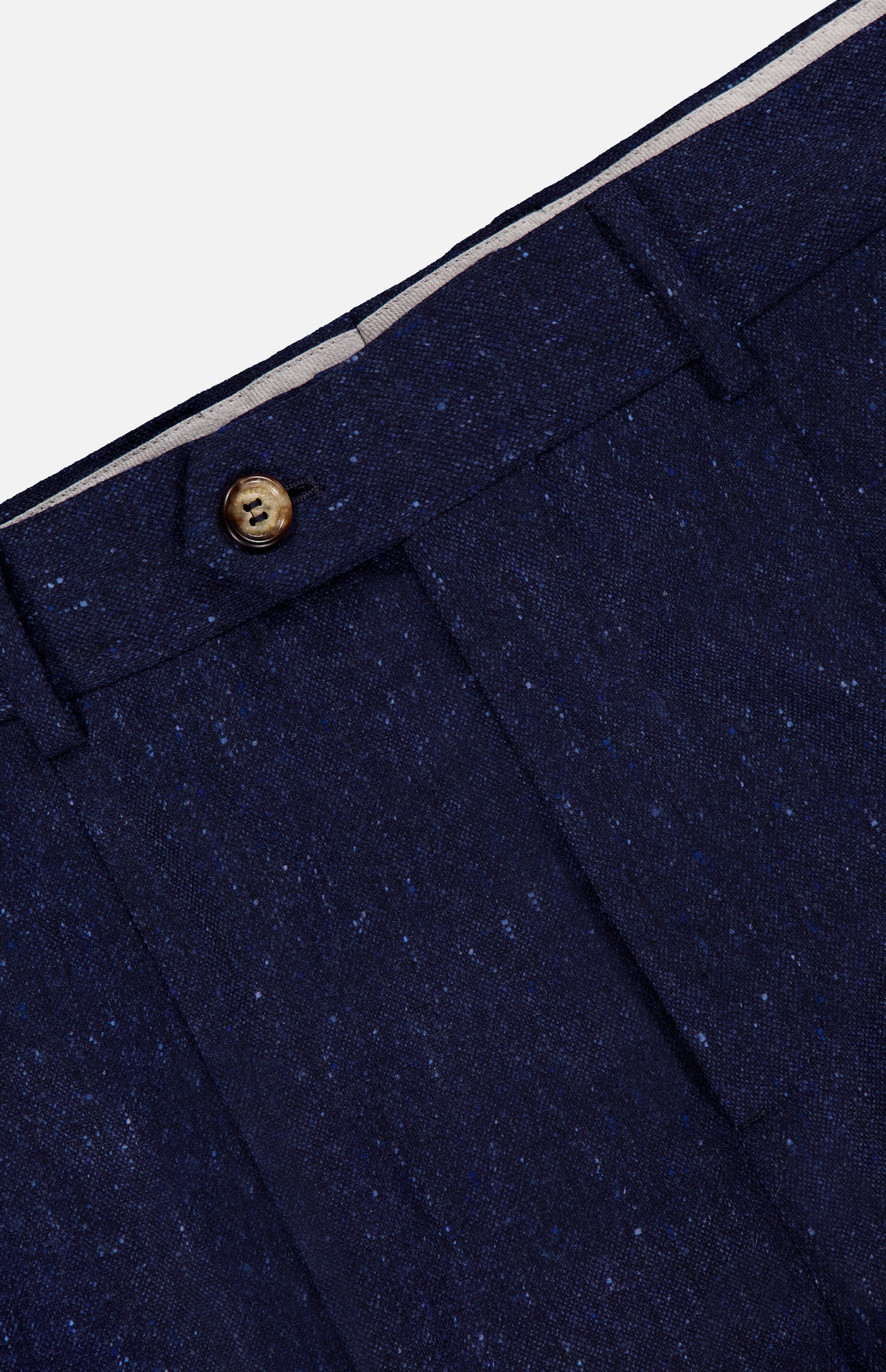 Sharkskin Pleated Wool-blend Trousers