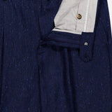 Sharkskin Pleated Wool-blend Trousers