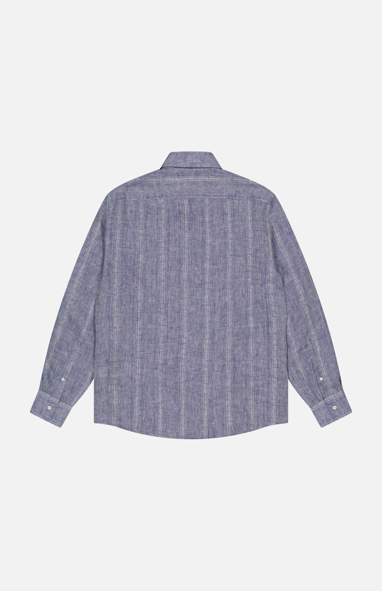 Denim Inspired Pattern Stripe Shirt (14655255347563)