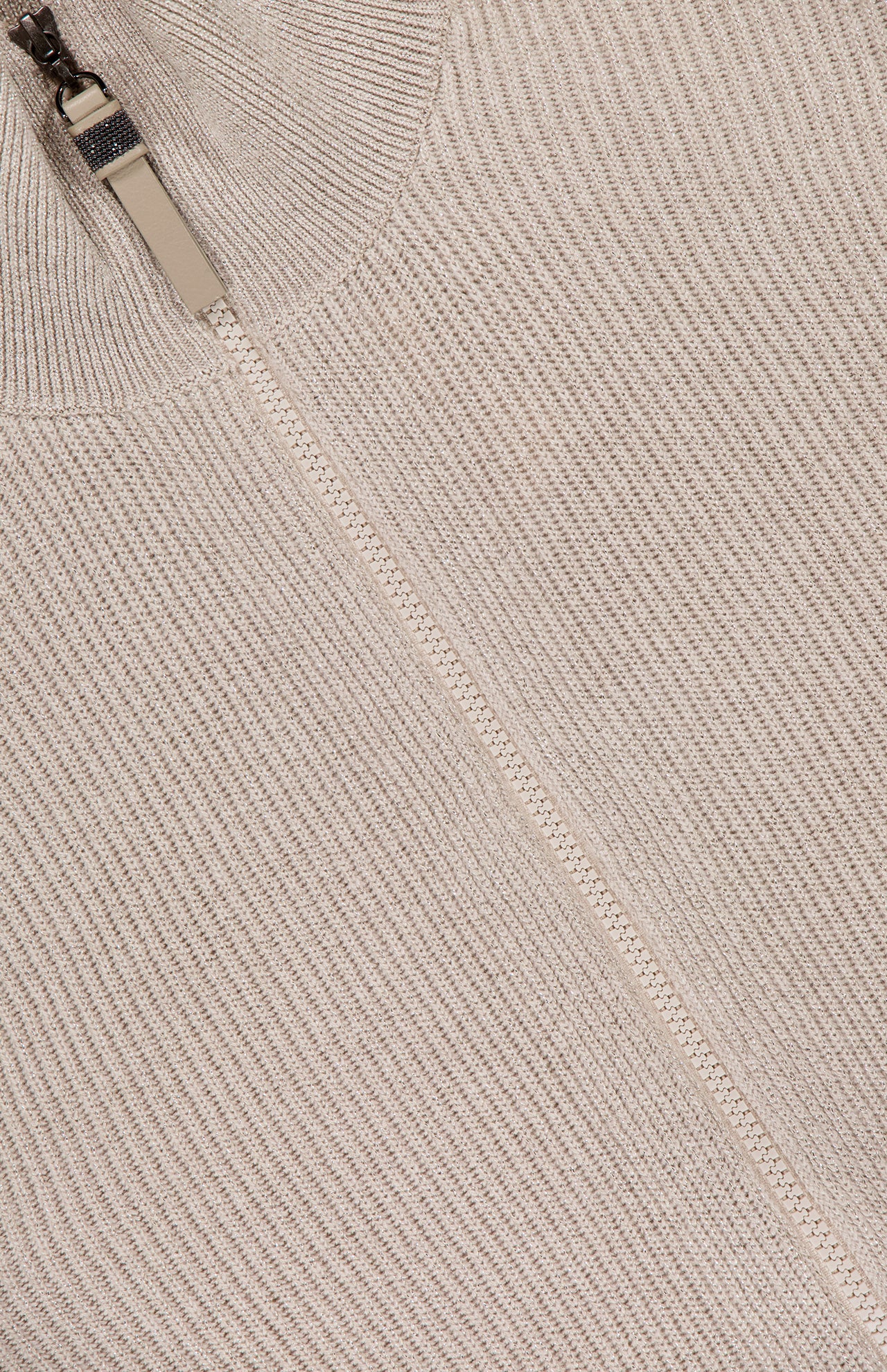 Sparkling Cashmere Long Sleeve Zip Cardigan (14719882559851)
