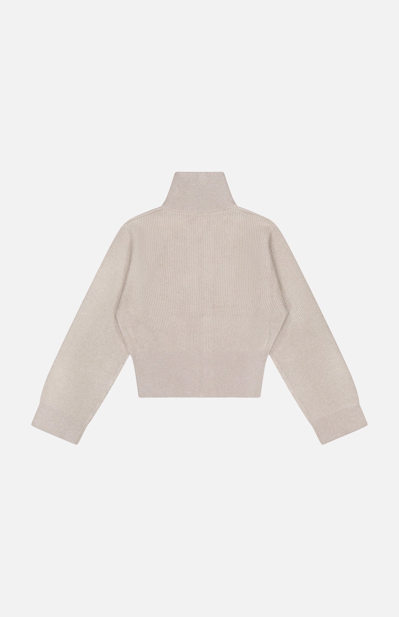 Sparkling Cashmere Long Sleeve Zip Cardigan (14719882559851)