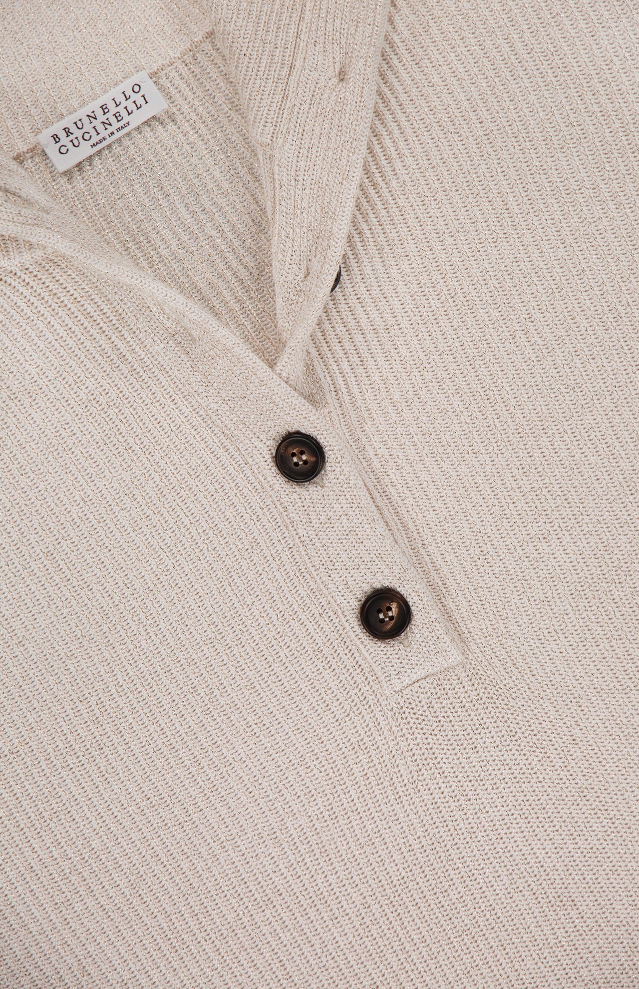 Sparkling Cotton Polo Sweater (14719882527083)