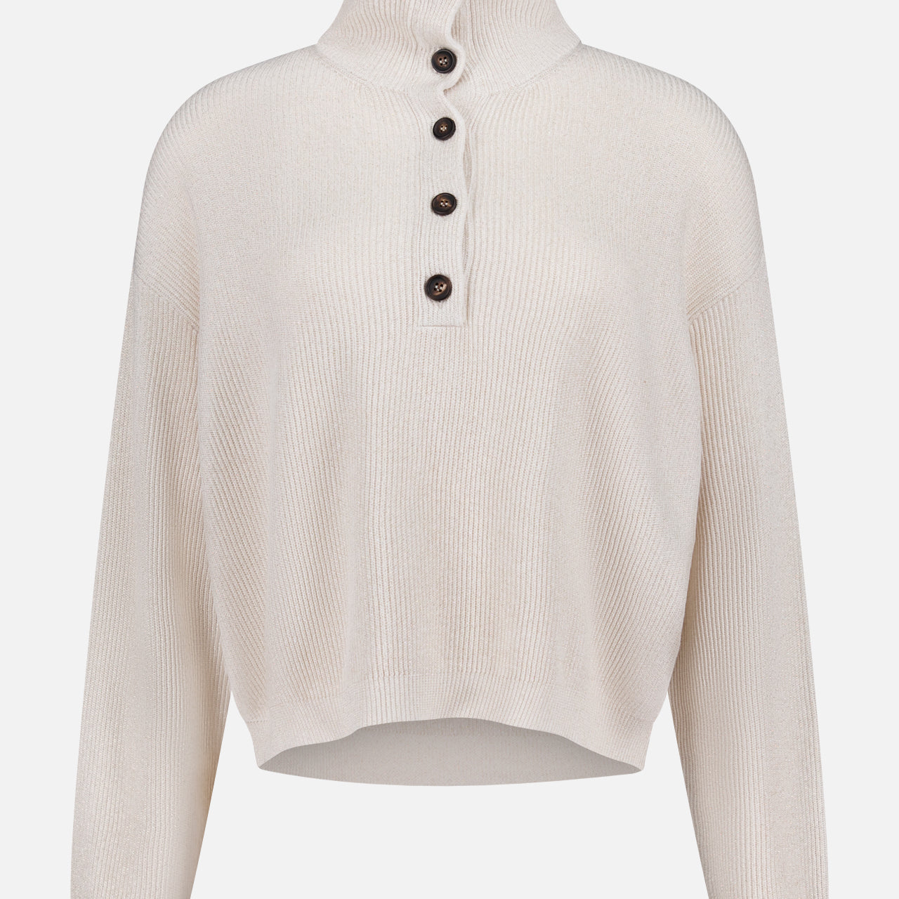 Sparkling Cotton Polo Sweater (14719882527083)